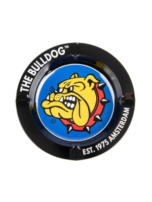 The Bulldog Original Black Metal Ashtray