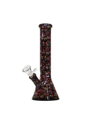 Mexican Skulls Glass Bong 26cm