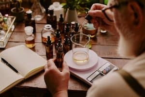 perfumer-adding-new-oil-and-weighing-it-2024-06-26-19-19-29-utc-1-300x200 What Are Cannabis-Derived Terpenes?